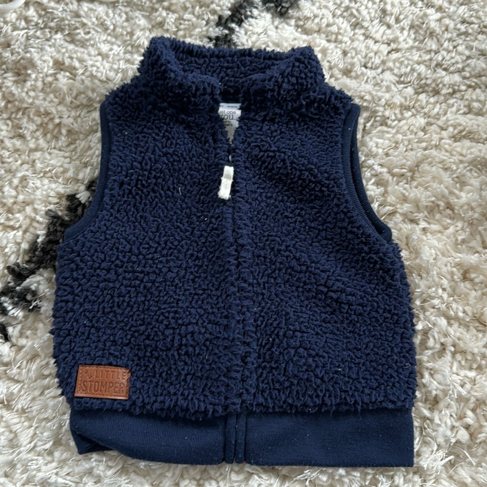 Carters 6 month navy soft vest